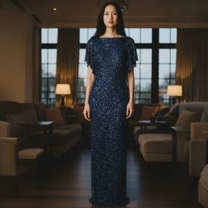 ADRIANNA PAPELL NEW GOWN BEADED MOTHER BRIDE GROOM  8